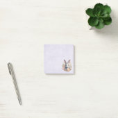 Rabbit Surrounded by Pastel Flowers Cute ポストイット (オフィス)