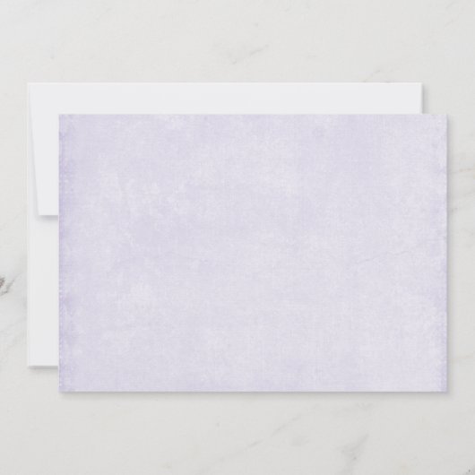 Rabbit Surrounded by Pastel Flowers Cute Easter 招待状 (裏面)