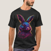 Rabbit Synthwave Rabbit Tシャツ (正面)