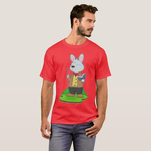 Rabbit Teacher Book School Tシャツ (正面フル)
