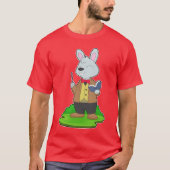 Rabbit Teacher Book School Tシャツ (正面)