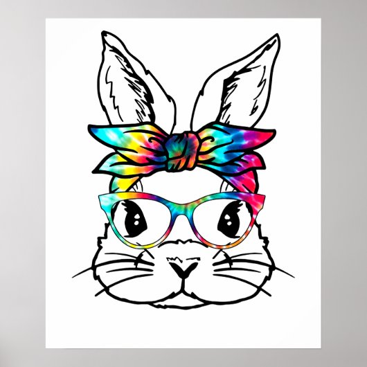 rabbit tye die, retro, vintage ポスター (正面)