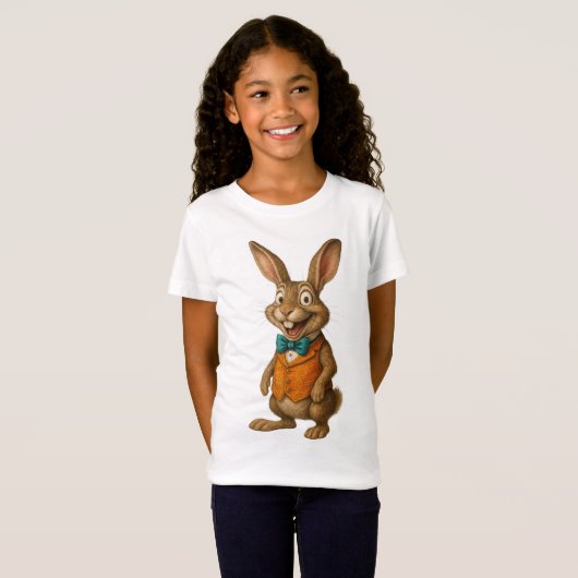 Rabbit Unisex Kid's T-Shirt Tシャツ (正面フル)