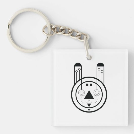 Rabbit Usagi Zodiac Sign キーホルダー (正面)