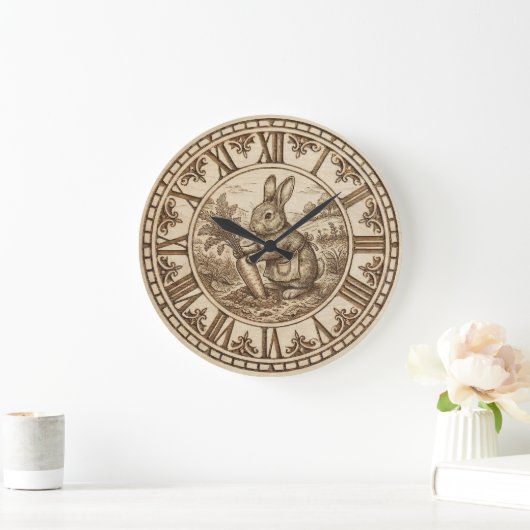 Rabbit Wall Clock ラージ壁時計 (ホーム)
