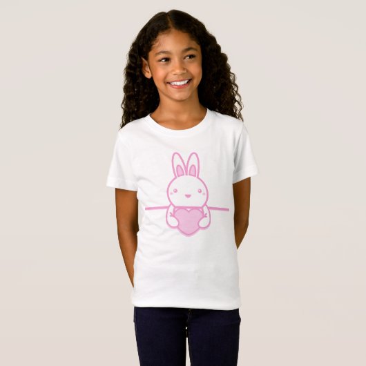Rabbit_with_a_ハート Tシャツ (正面フル)