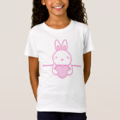Rabbit_with_a_ハート Tシャツ (正面)