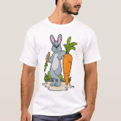 Rabbit with Carrot Tシャツ (正面)