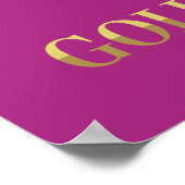 Rabbit with cool glasses, Gold, cracked, royal ポスター (角)