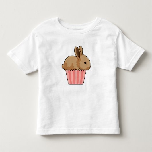 Rabbit with Muffin トドラーTシャツ (正面)