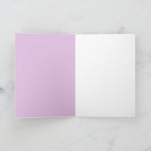 Rabbits Reading About Rabbit Care: Lavender Blank カード (内部)