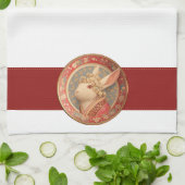 Rabbit's Royal Dress キッチンタオル (折り畳み)