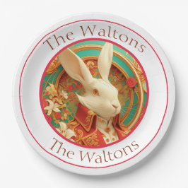 Rabbit's Royal Dress Code Paper Plate ペーパープレート