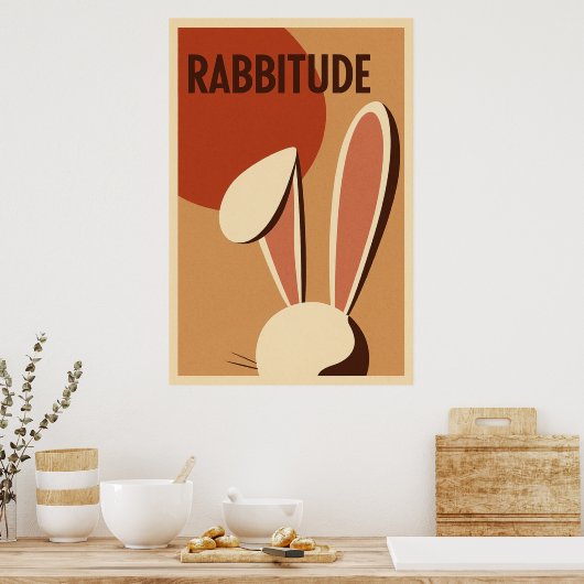 Rabbitude Poster ポスター (キッチン)