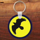Raben Mond raven moon キーホルダー (正面)