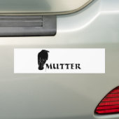 rabenmutterのrabeはママのmuttiをつぶやきます バンパーステッカー (車上)