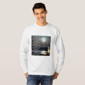 Rabindranath静かの詩とステップTシャツ Tシャツ (正面フル)