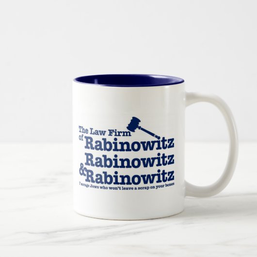 Rabinowitz Rabinowitz及びRabinowitz ツートーンマグカップ (右)