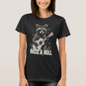 Racc & Roll Tee, Raccoon Graphic Tees for Men Wome Tシャツ (正面)