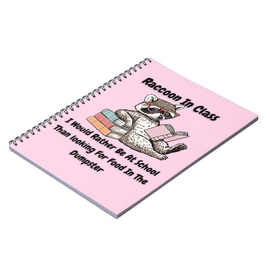 Raccon in Class ノートブック (左側)