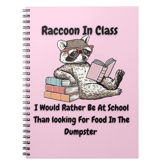 Raccon in Class ノートブック (正面)