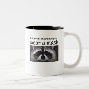Raccon Java for the Covid 19 ツートーンマグカップ