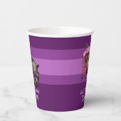 Raccoonおもしろいハッピーバースデー名前の漫画を追加 紙コップ (左)