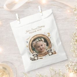 Raccoonフォトフレーム子供への誕生日パーティー フェイバーバッグ