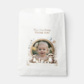 Raccoonフォトフレーム子供への誕生日パーティー フェイバーバッグ (正面)