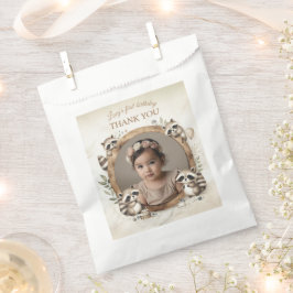 Raccoonフォトフレーム子供への誕生日パーティー フェイバーバッグ