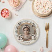 Raccoonフォトフレーム子供への誕生日パーティー ペーパープレート