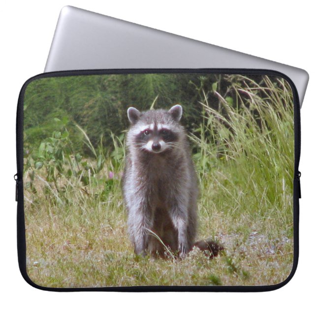 Raccoonママ ラップトップスリーブ (正面)