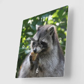 Raccoon_2015_0116 スクエア壁時計 (傾斜)