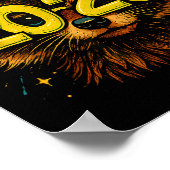 Raccoon 2026 Party Gles Funny New Year Celebration ポスター (角)