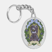 raccoon Acrylic Keychain キーホルダー (正面左)