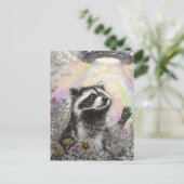Raccoon and a UFO ポストカード (スタンド正面)