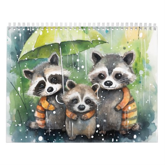 Raccoon and Mouse Calendar カレンダー (カバー)
