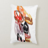 Raccoon Autumn Sunset アクセントクッション (裏面(縦))