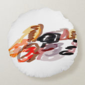 Raccoon Autumn Sunset ラウンドクッション (裏面)