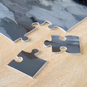 Raccoon Bandits Sharing Stolen Velvet Cake ジグソーパズル (側面)