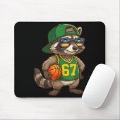 Raccoon Basketball 67 Gen Alpha Slang Srts Men Boy マウスパッド (マウス)