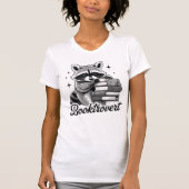 Raccoon Booktrovert Women's Fitted Tシャツ (正面)