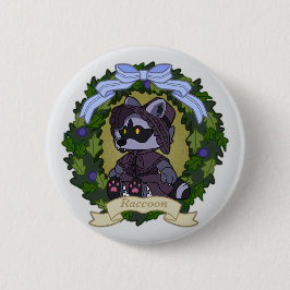 Raccoon Button 缶バッジ