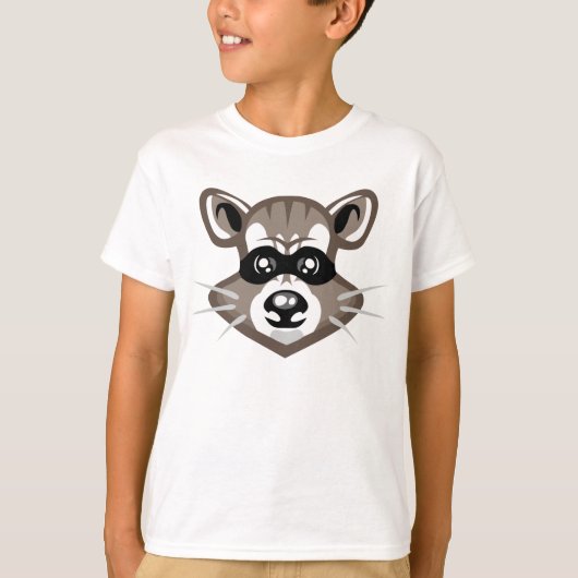 Raccoon cartoon tシャツ (正面)