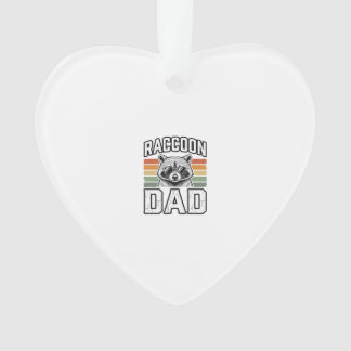 Raccoon Dad Vintage Engraving Retro Vector Design_ オーナメント