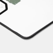 Raccoon Dad Vintage Engraving Retro Vector Design_ デスクマット (コーナー)