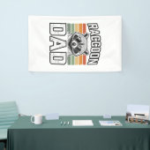 Raccoon Dad Vintage Engraving Retro Vector Design_ 横断幕 (トレードショー)