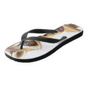 Raccoon Drinking Iced Coffee ビーチサンダル (アングル)