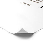 Raccoon First Birthday Milestone Birthday ポスター (角)