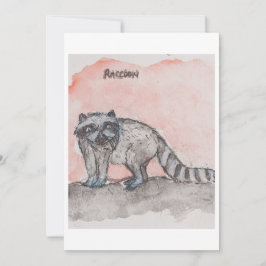 Raccoon Greeting Card シーズンカード